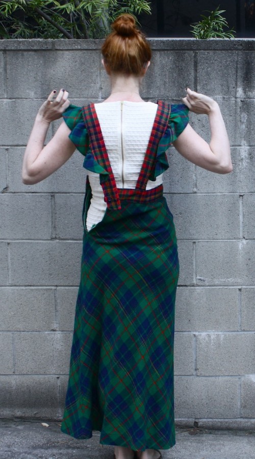 New Dress A Day - DIY - Vintage Plaid Apron