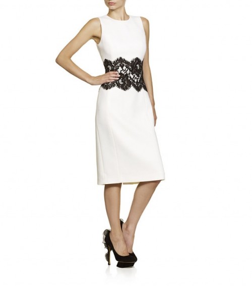 New Dress A Day - white shift dress - DIY - Michael Kors Copycat White Lace Dress