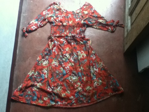 New Dress A Day - Vintage Dress - DIY - floral pattern
