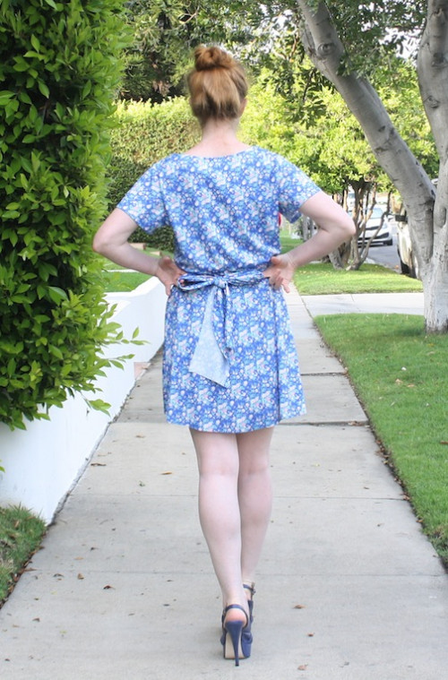 New Dress A Day - DIY - vintage floral dress - sundress -  thrift store shopping