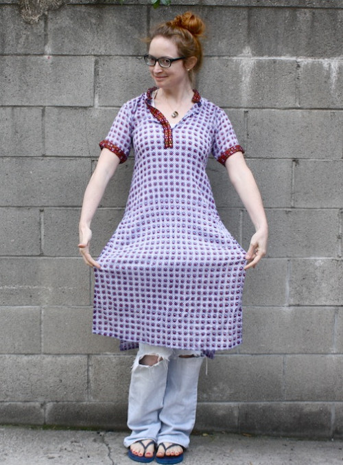 New Dress A Day - DIY - Patterned Tunic - Upcycled