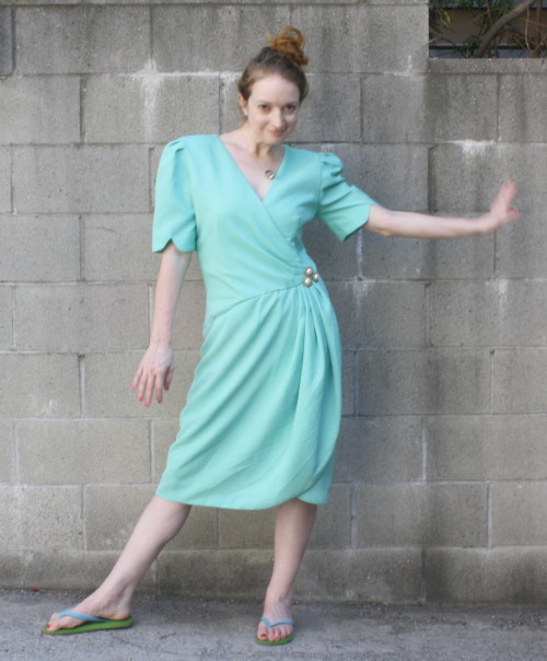 Turquoise Vintage Dress - New Dress A Day 