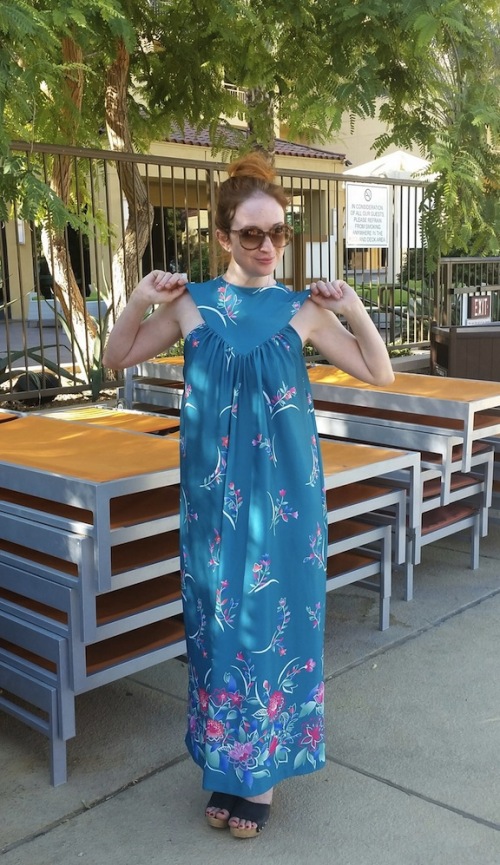 New Dress A Day - blue muumuu