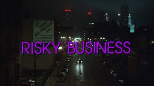 Risky Business - title card