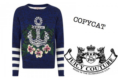 New Dress A Day - DIY - Copycat - Juicy Couture Nautical Hibiscus Sweater
