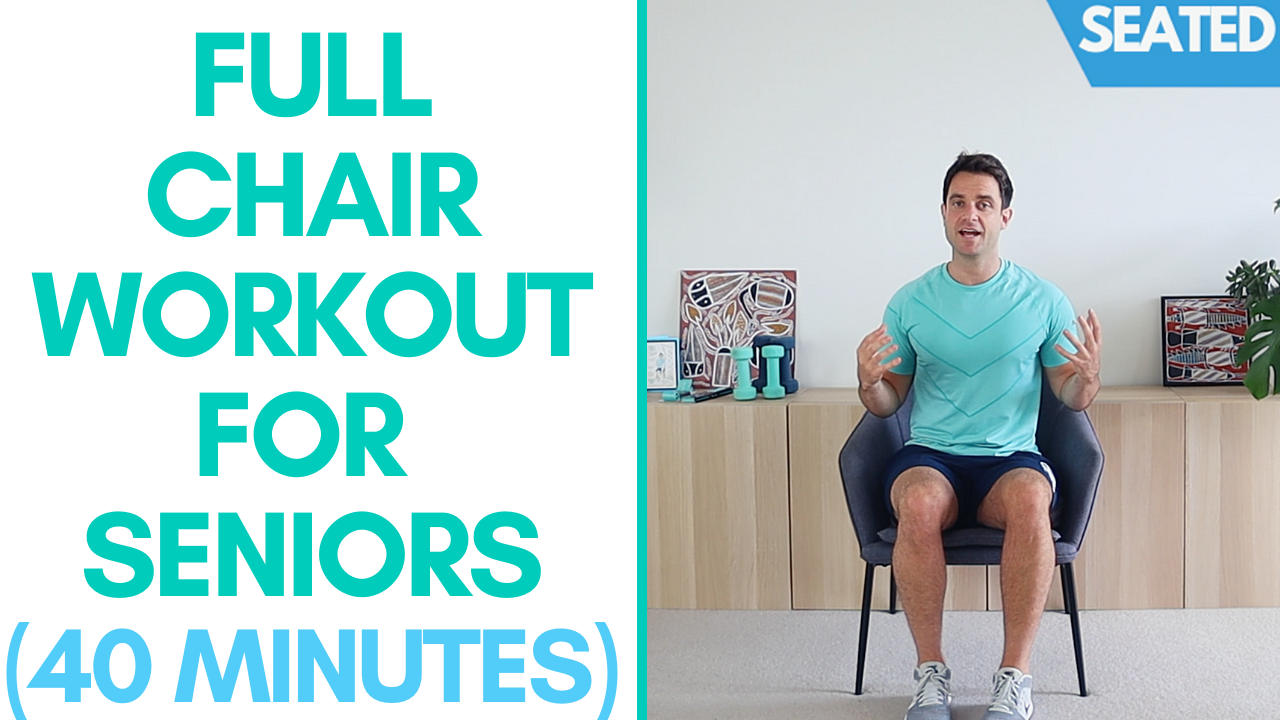 13min Seated Chair Strength Weights Workout for Older Adults