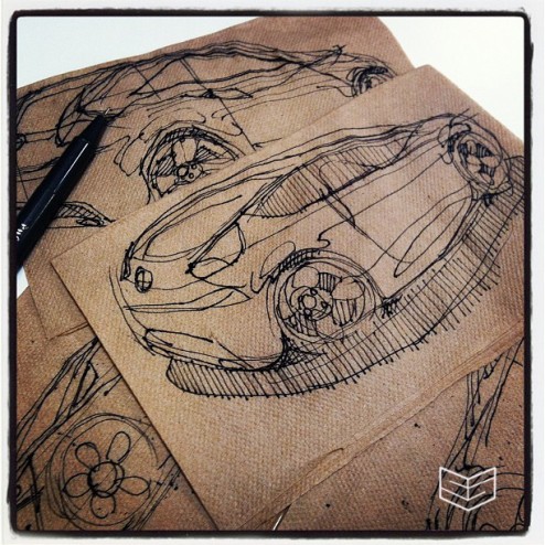 napkin sketch creative design