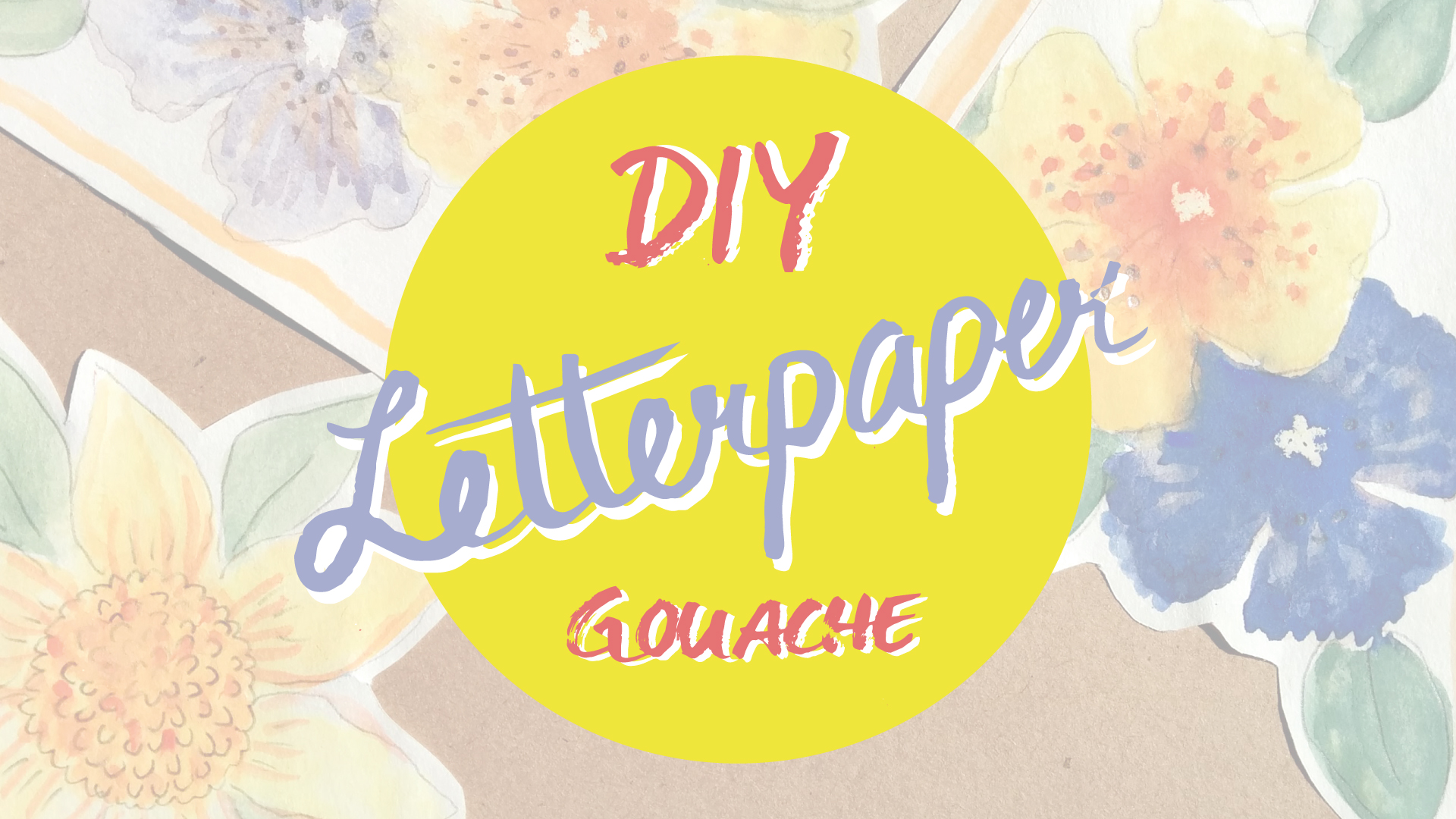 Your first Steps with Gouache: How to Create your own Letter Paper