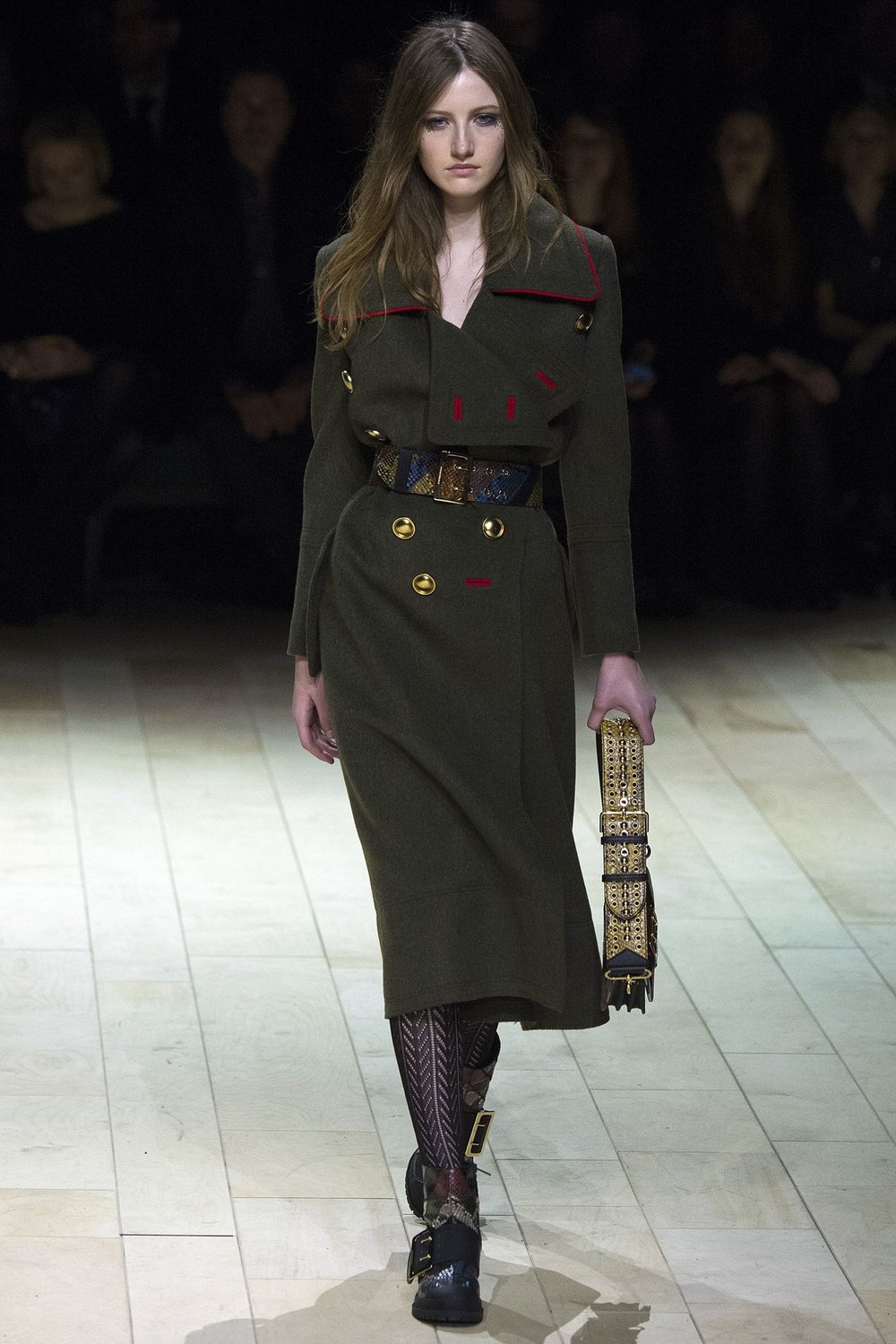 Duty calls: khaki army coats abounded at Prada, Miu Miu, DSquared2 and Burberry and will replace your trusty camel coat as the preferred outerwear option.  