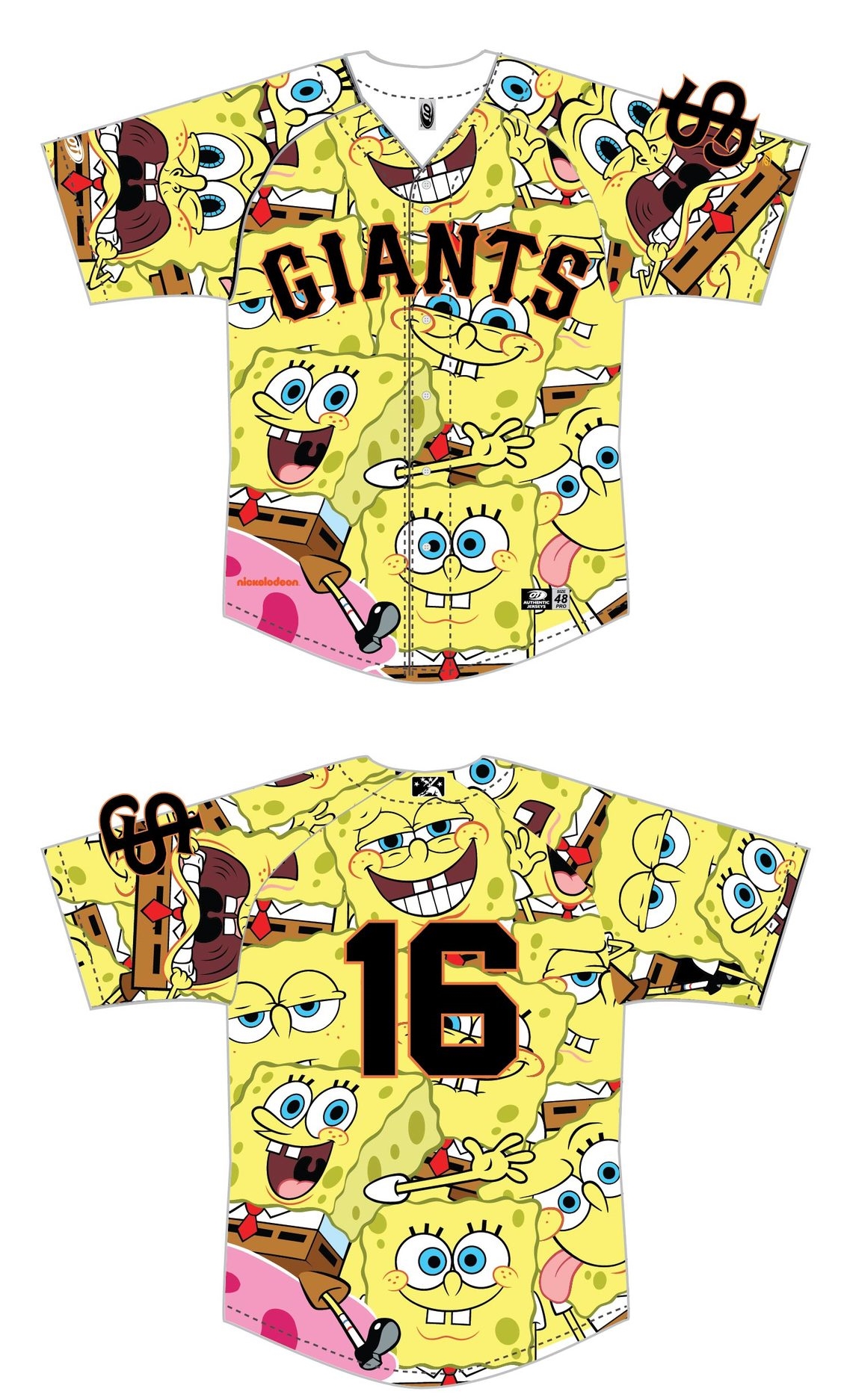 spongebob baseball jersey