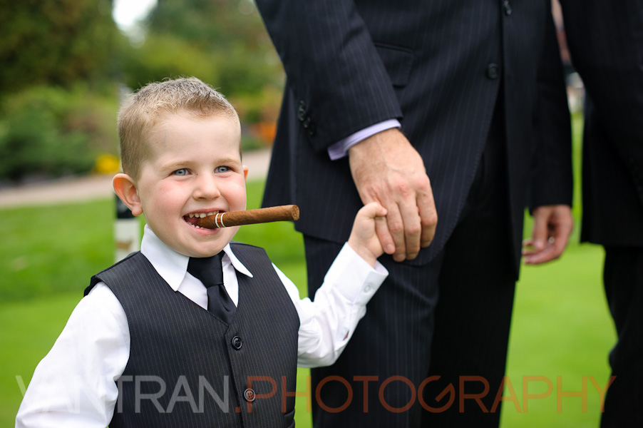 ring boy cigar wedding ottawa
