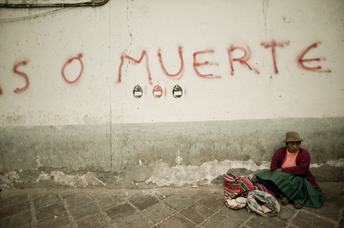 lima, peru, muerte, woman, street, wall