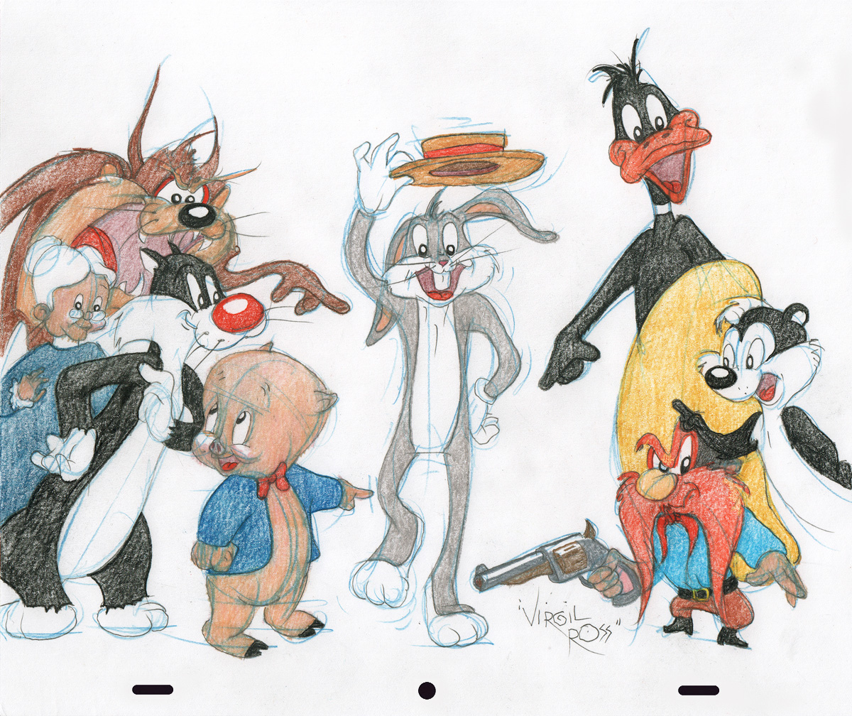 Animation Art - Looney Tunes Group by Virgil Ross - Comic Mint