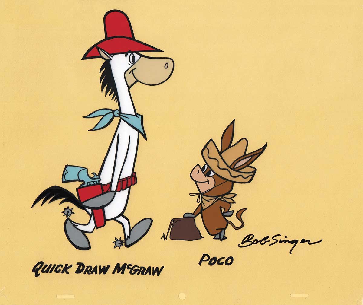 Comic Mint - Animation Art - Quick Draw McGraw (1958) Signed by Bob Singer