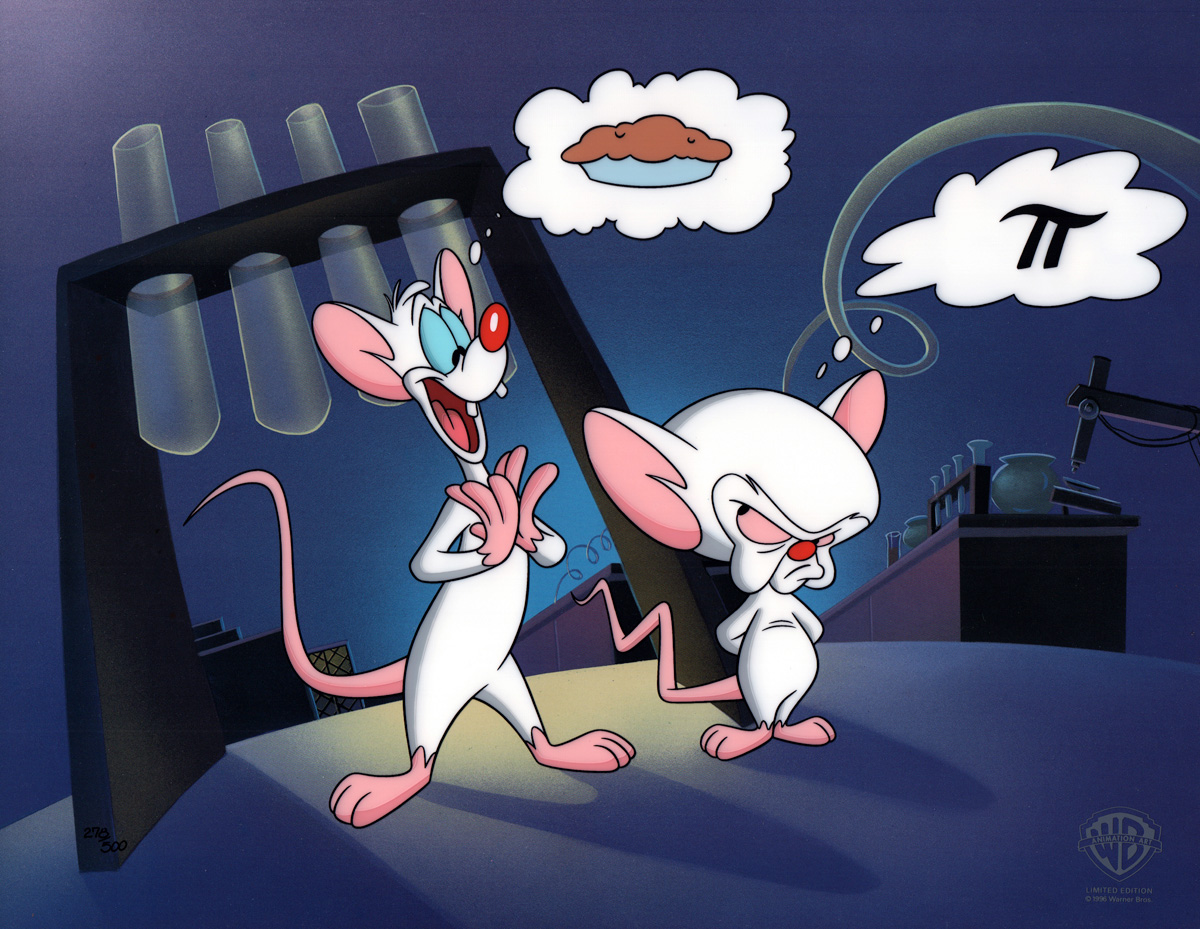 Comic Mint - Animation Art - Pinky and the Brain Pi(E) (1996)