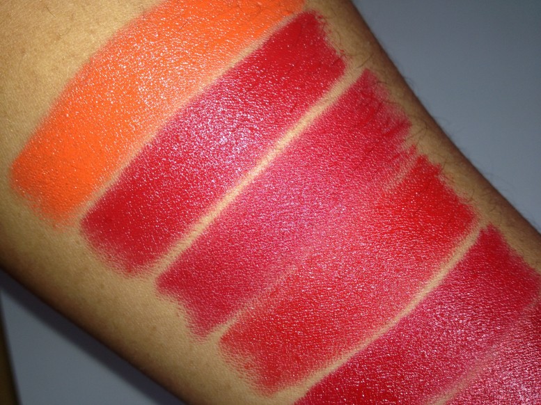 Milani Color Statement Lipstick Oranges & Reds Swatches (1)