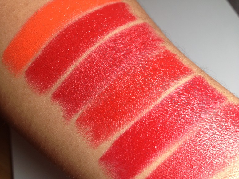 Milani Color Statement Lipstick Oranges & Reds Swatches (8) 