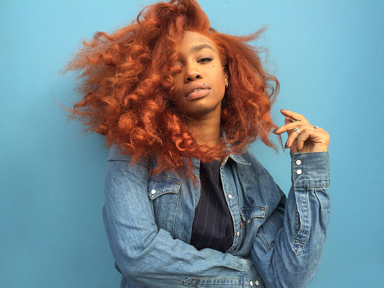 sza red copper hair