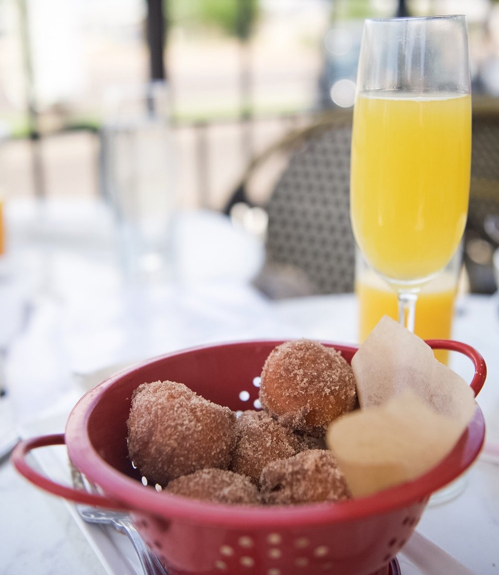 Beignets and mimosas