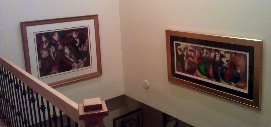 the paintings of the Greene residence.