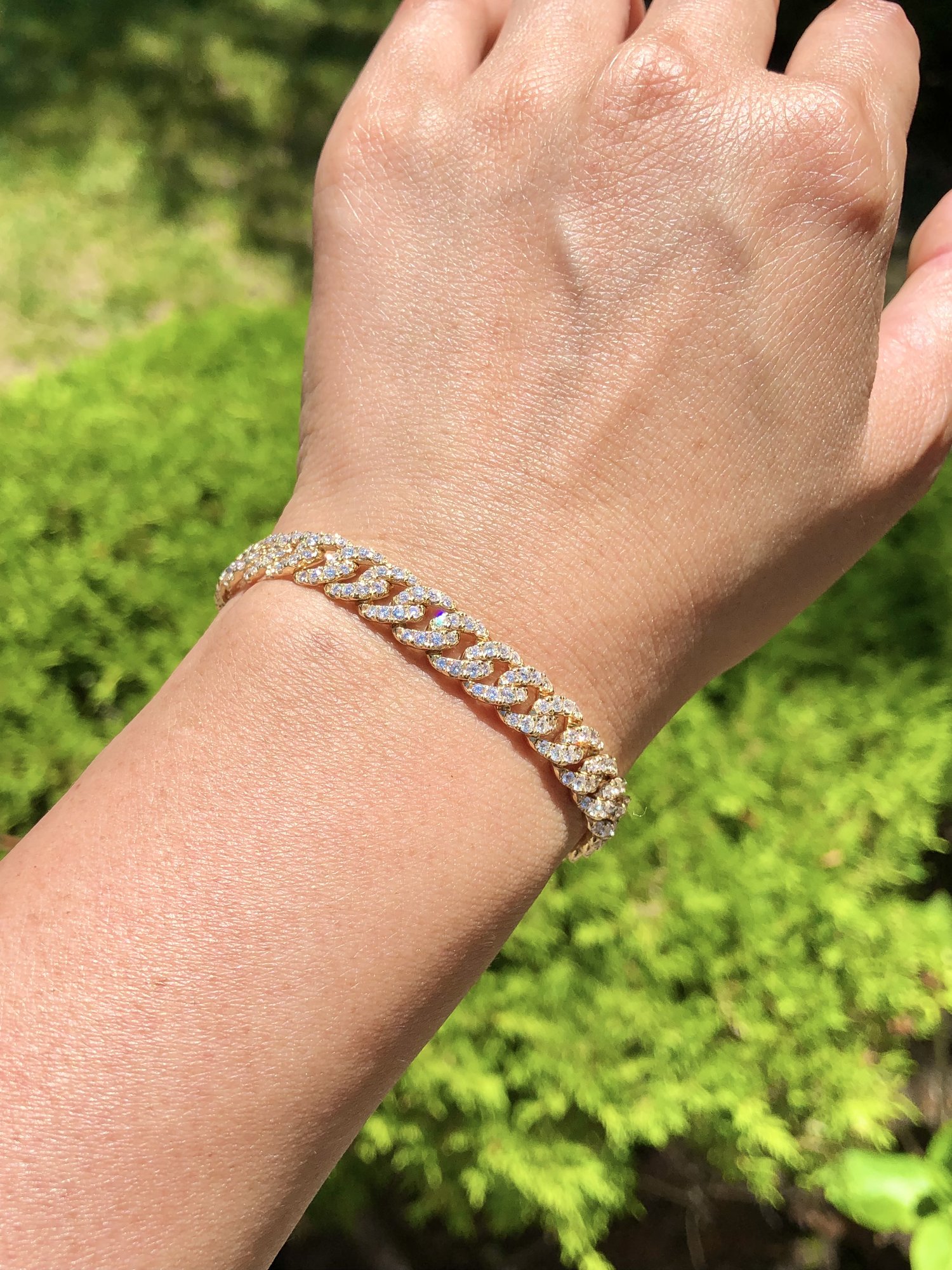 Maci diamond heart double sided bracelet — J. Sampieri