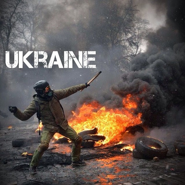 Ukrainian Riots , Independence Square, Kiev, Photo Courtesy of The Global Movement