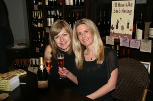 Liz and Lisa celebrating their first book signing!