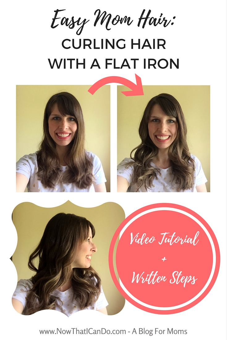 Easy Mom Hair: Curling Hair With a Flat Iron (Video + Steps) - Easy Fashion  for Moms
