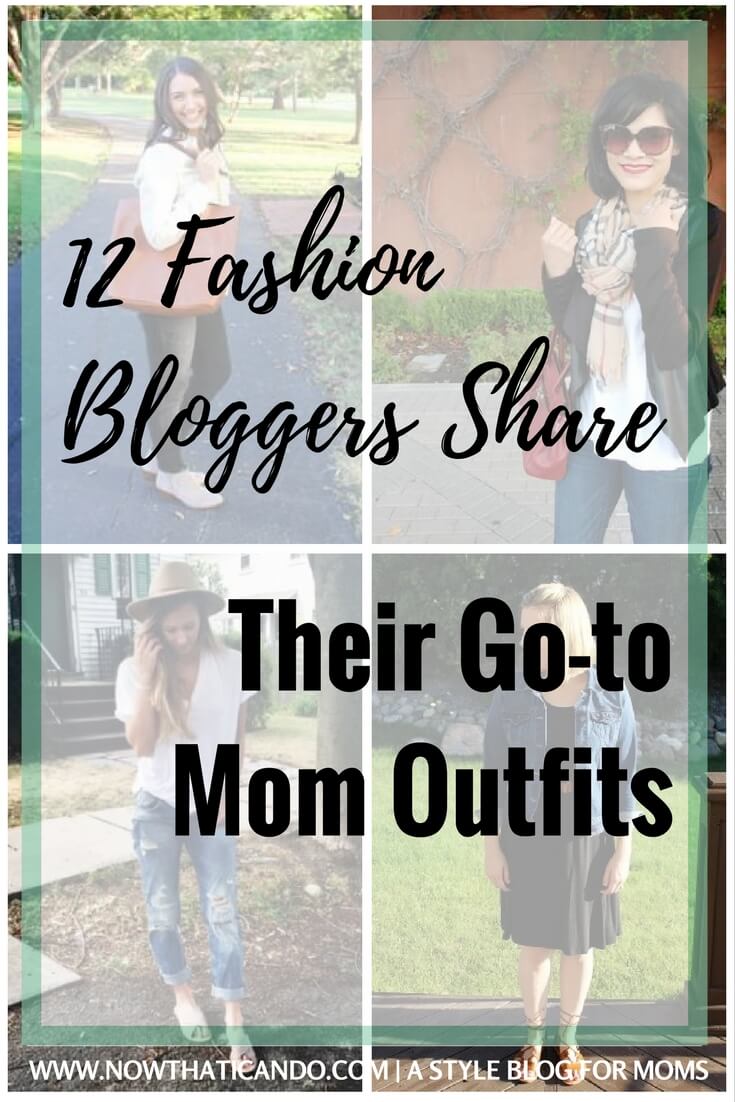Want some ideas for easy but chic mom outfits for the daily grind? Check out what these 12 fashion bloggers default to for an effortless and comfortable look.