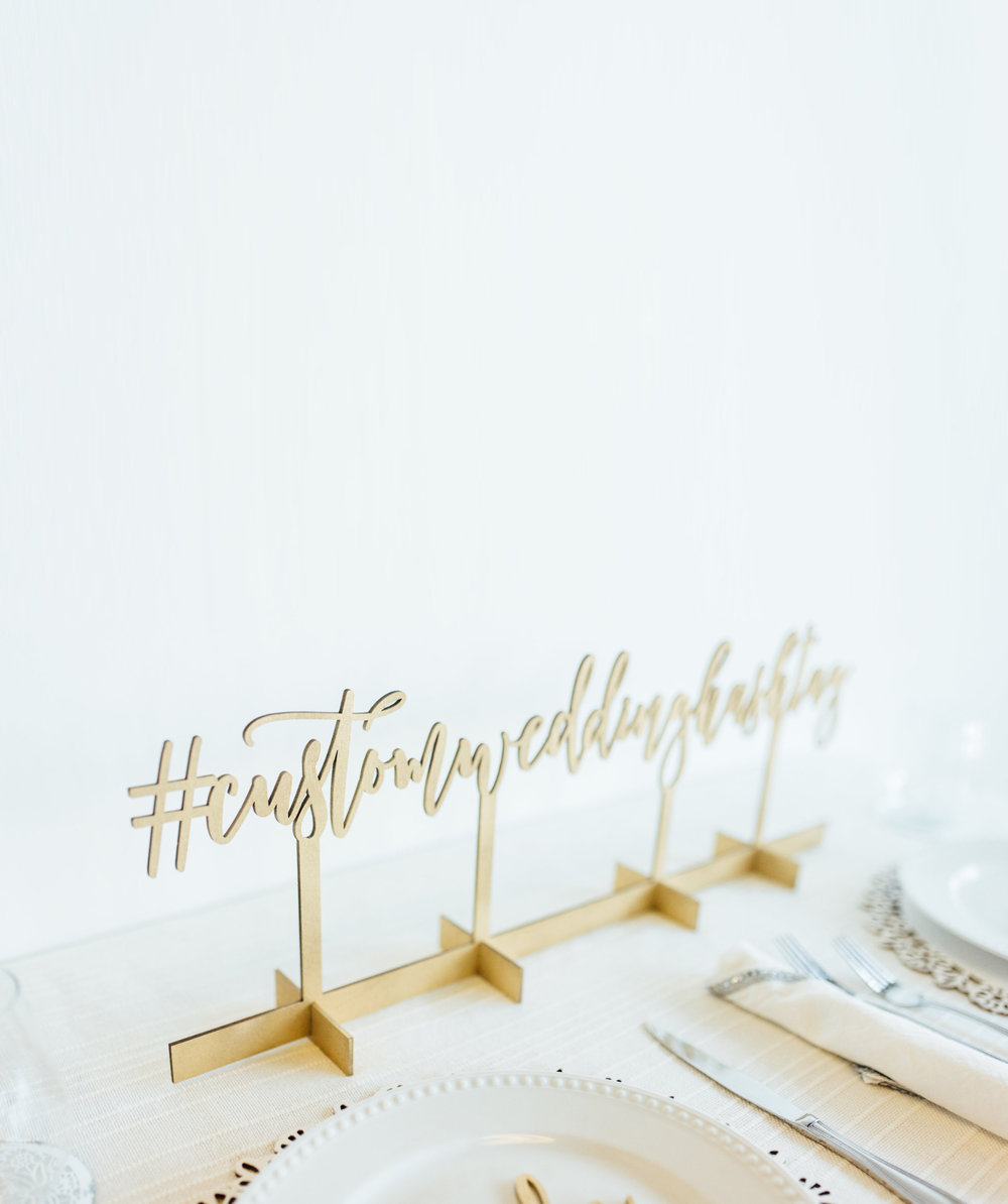 18 inches Wide Wedding Hashtag Hashtag Sign Cutout Laser Cut Hashtag Custom Hashtag Sign Cutout Personalized Hashtag