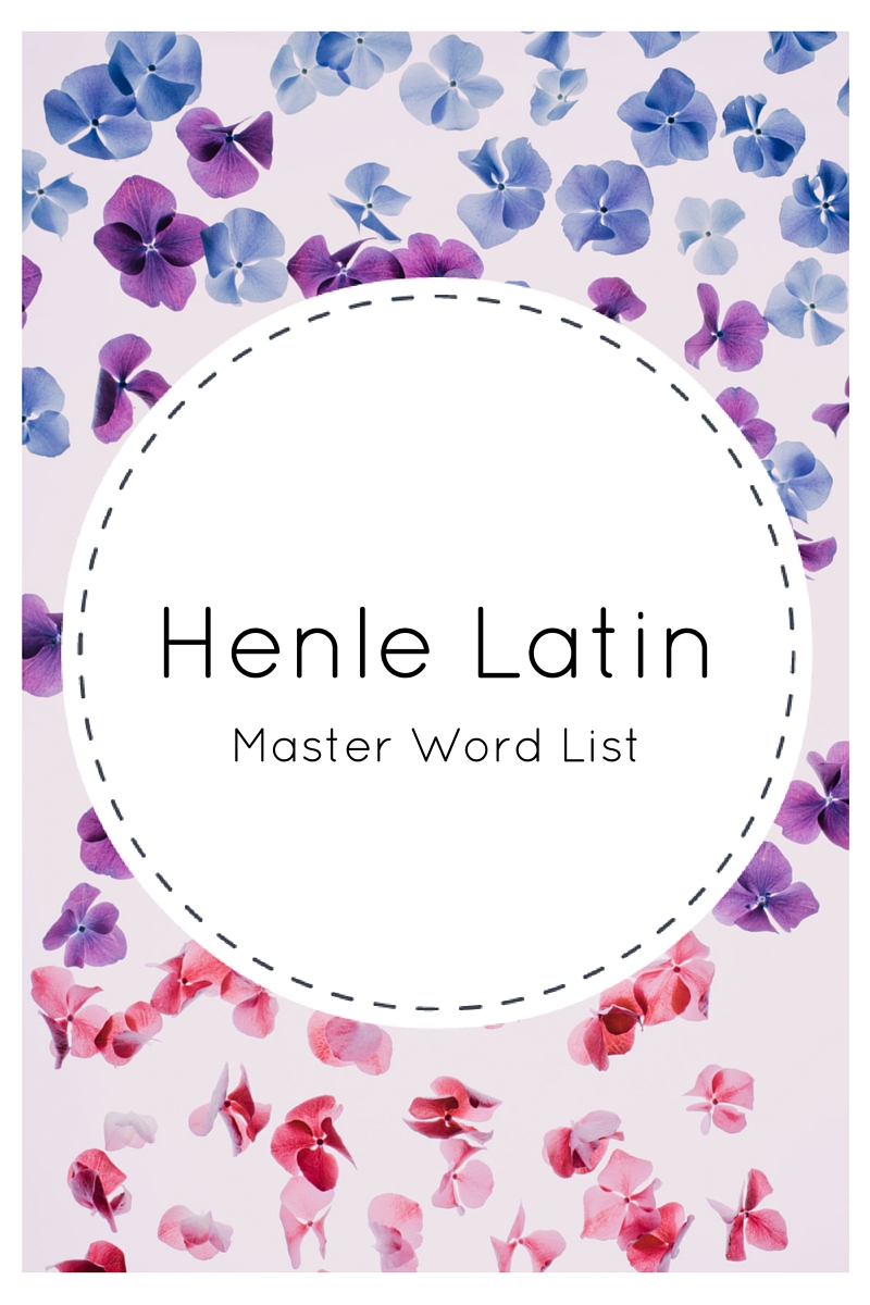 Henle Latin 1 Free Printable Flash Cards