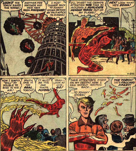 Strange Tales #101, page 8, panels 1-4