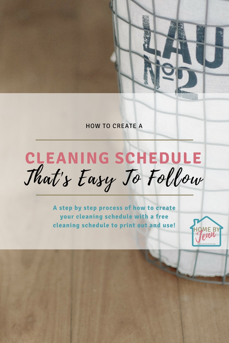 How to create a cleaning schedule that's easy to follow