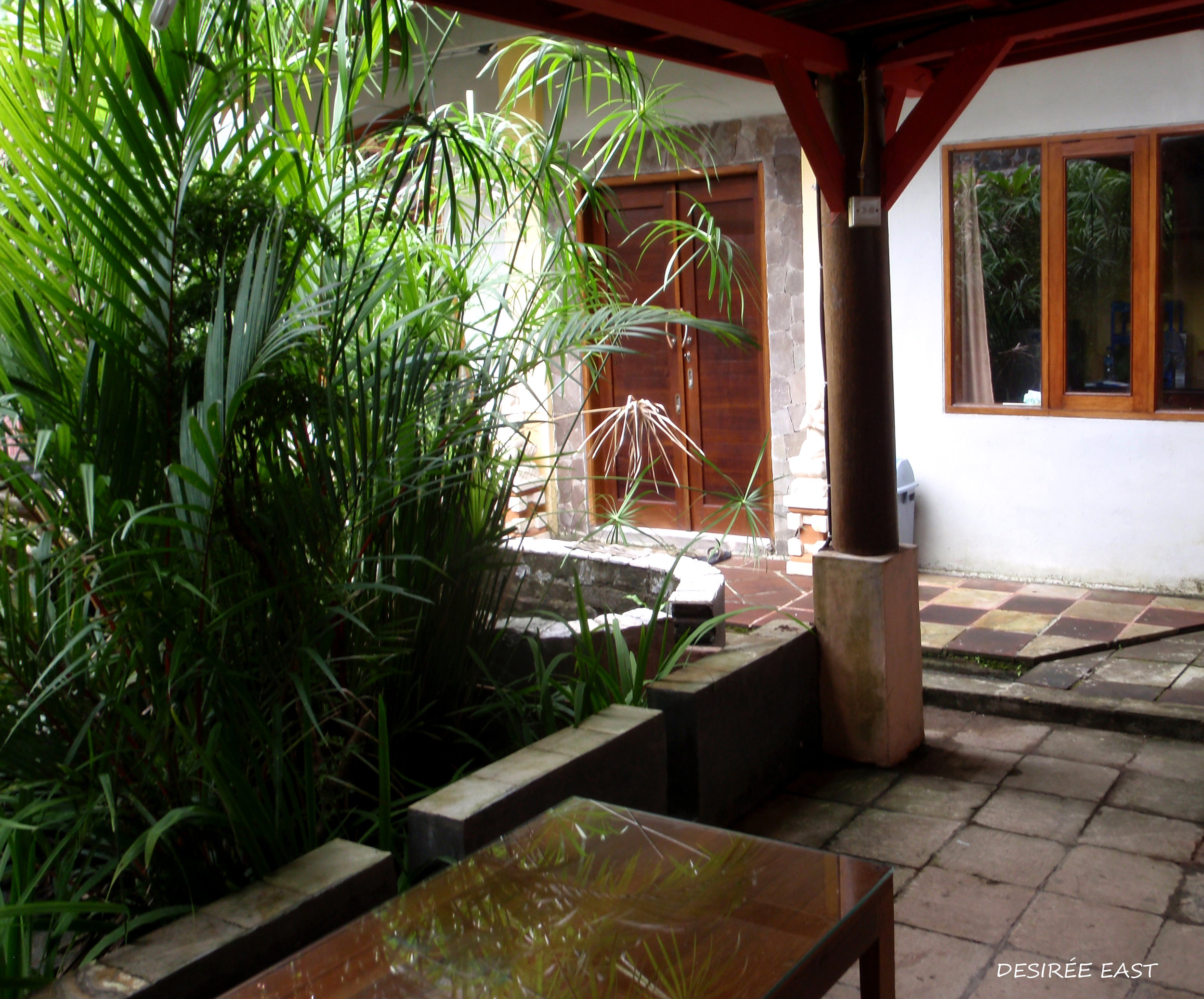 our front door. andree homestay. bali, indonesia. photo by desiree east