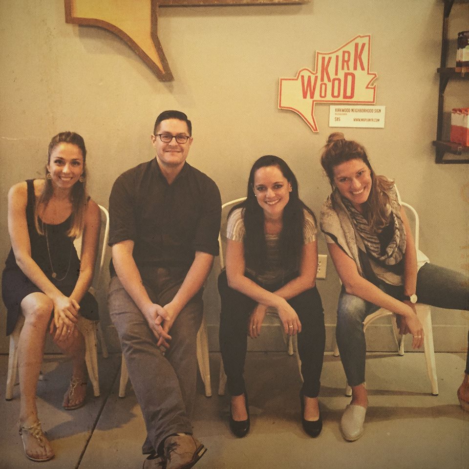 The Book Launch Team — Audrey, Dan, me, Kristen