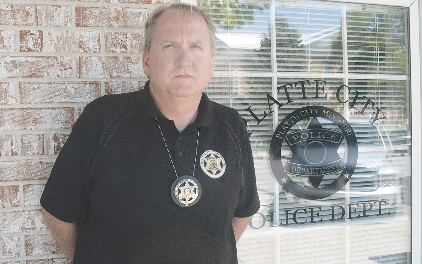 Platte City Police Sgt. Jim Tharp said he had never had a shot fired at him until last Friday. LEE STUBBS/Citizen photo