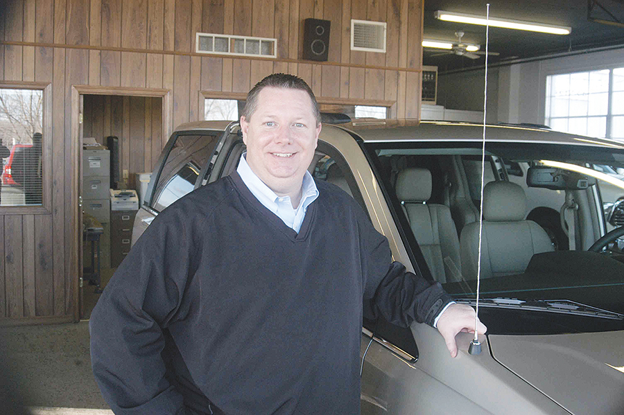 Lee Hockensmith, left, is the general manager of Platte City Airport Chrysler, Dodge, Jeep & Ram. The auto dealership at 601 Main Street in Platte City is the former site of Tony Martens Dodge Chrysler Jeep.  LEE STUBBS/Citizen photo