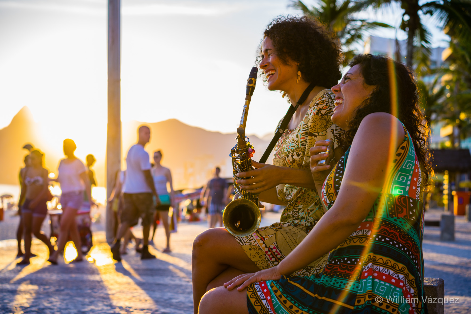 Musicians on Copacabana beach