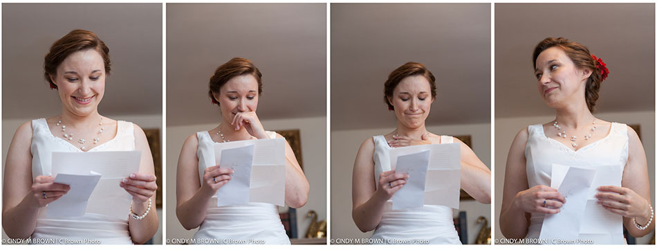 Atlanta photojournalist documents bride reading letter