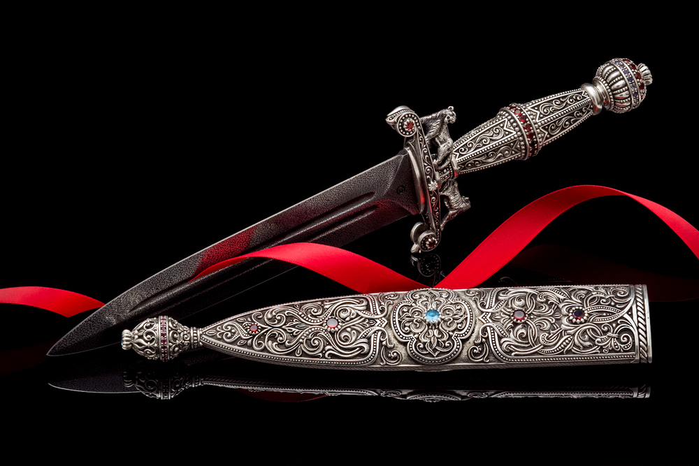 Damascus Steel Dagger by AVprophoto
