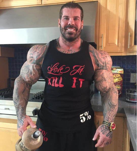 The 52-year old son of father (?) and mother(?) Rich Piana in 2024 photo. Rich Piana earned a  million dollar salary - leaving the net worth at 2.5 million in 2024