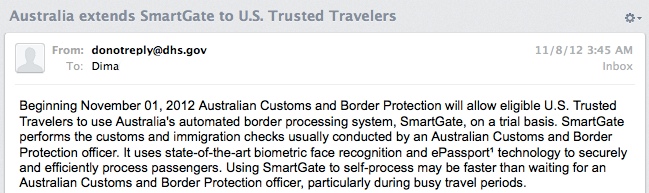 Global Entry now useful in Australia