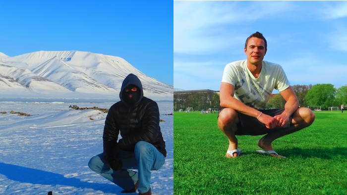 What a difference three weeks made - from freezing cold Longyearbyen to sunny Copenhagen