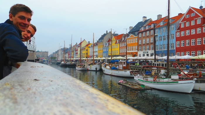 Checking out Nyhavn, Copenhagen's old port, with August