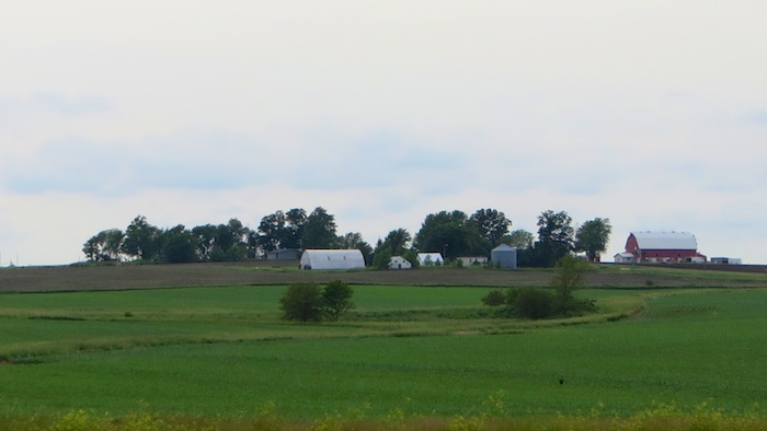 Farms along the road