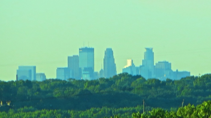Minneapolis skyline in the distance