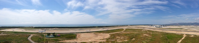 Panoramic view of Barcelona airport