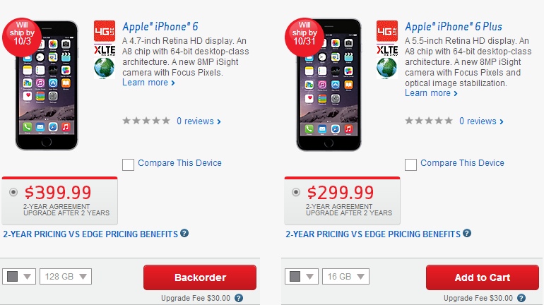 upgrade verizon iphone 5s to iPhone 6 plus + keep unlimited data - choose iphone 6 or iphone 6 plus