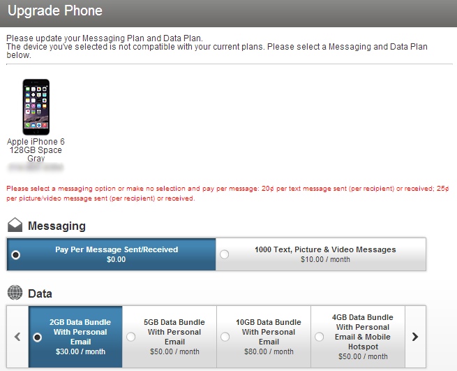 upgrade verizon iphone 5s to iPhone 6 plus + keep unlimited data - select options