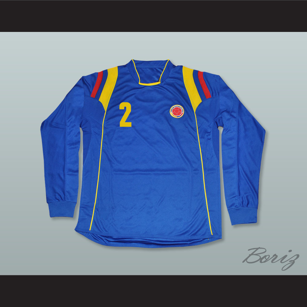 colombia soccer jersey long sleeve